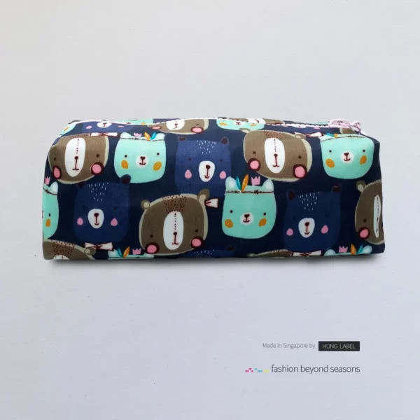 Blue-Brown-Mint-Tribe-Bear-with-Pink-Zip-Pouch-Bag