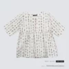 Girl white top dress kimono style shirt