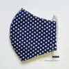 Dark Blue Polka Dot Reusable Face Mask