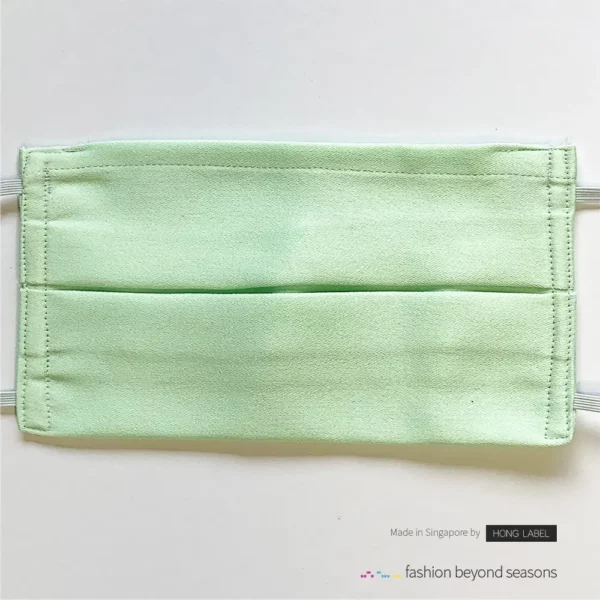 resuable rectangle cloth face mask green
